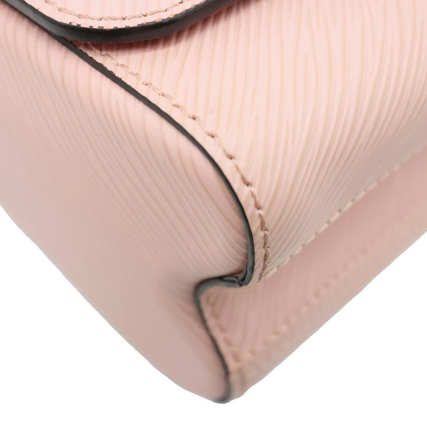LOUIS VUITTON Twist MM Patches Epi Leather Crossbody Bag Pink