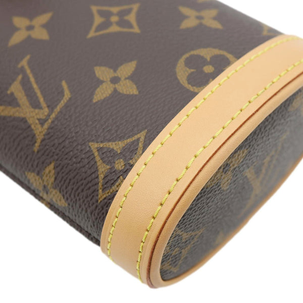 LOUIS VUITTON Fold Me Pouch Monogram Canvas Shoulder Bag Brown