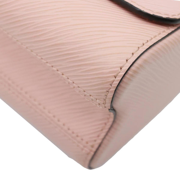 LOUIS VUITTON Twist MM Patches Epi Leather Crossbody Bag Pink