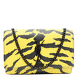 YVES SAINT LAURENT Classic Kate Zebra Print Leather Crossbody Bag Yellow