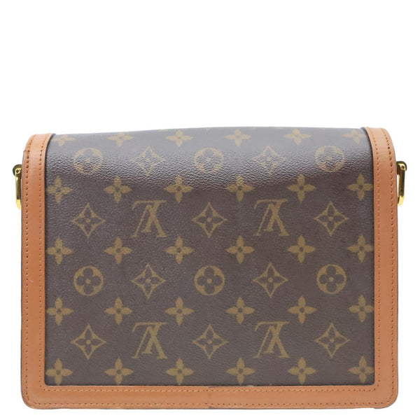 LOUIS VUITTON Dauphine MM Monogram Reverse Canvas Shoulder Bag Brown