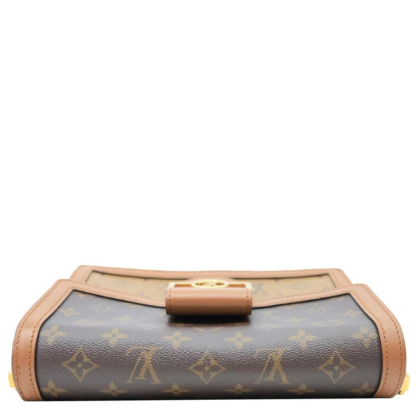 LOUIS VUITTON Dauphine MM Monogram Reverse Canvas Shoulder Bag Brown