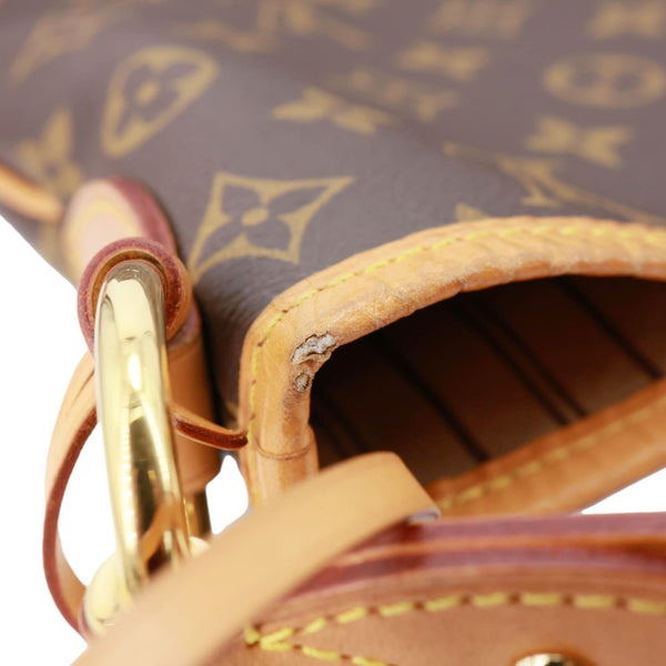 LOUIS VUITTON Delightful MM Monogram Canvas Hobo Shoulder Bag Brown