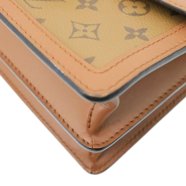 LOUIS VUITTON Dauphine MM Monogram Reverse Canvas Shoulder Bag Brown