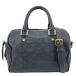 LOUIS VUITTON Speedy Bandouliere 25 Monogram Empreinte Leather Shoulder Bag Black