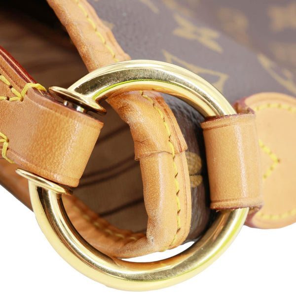 LOUIS VUITTON Delightful MM Monogram Canvas Hobo Shoulder Bag Brown
