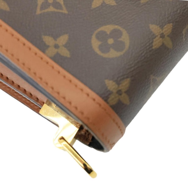 LOUIS VUITTON Dauphine MM Monogram Reverse Canvas Shoulder Bag Brown