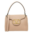 VALENTINO Garavani Alltime Small Calfskin Leather Top Handle Shoulder Bag Pink