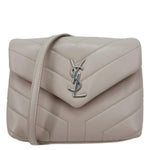 YVES SAINT LAURENT Loulou Toy Quilted Leather Crossbody Bag Pink