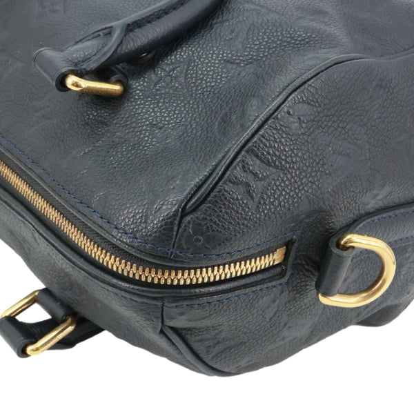 LOUIS VUITTON Speedy Bandouliere 25 Monogram Empreinte Leather Shoulder Bag Black