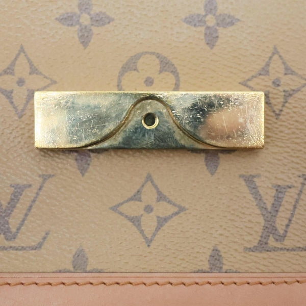 LOUIS VUITTON Dauphine MM Monogram Reverse Canvas Shoulder Bag Brown