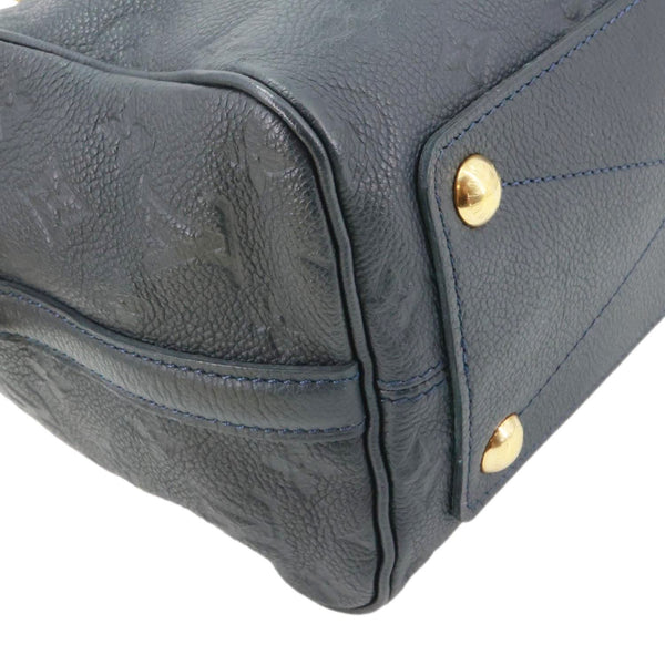 LOUIS VUITTON Speedy Bandouliere 25 Monogram Empreinte Leather Shoulder Bag Black