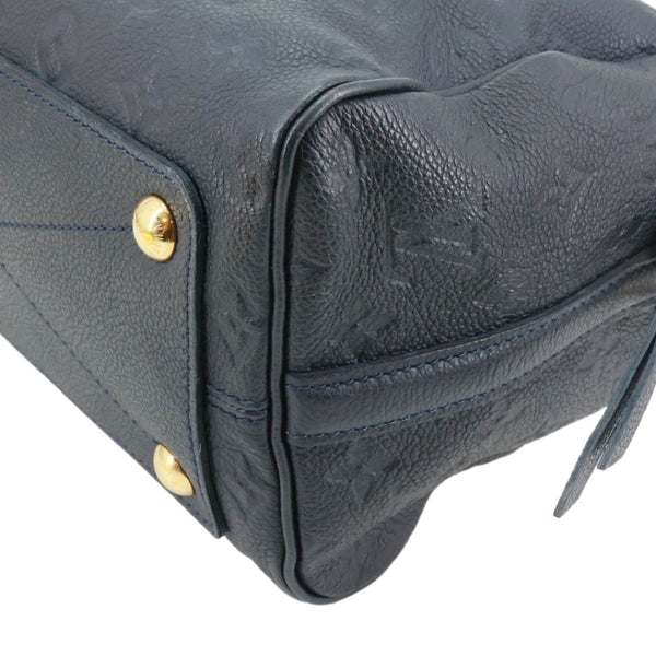 LOUIS VUITTON Speedy Bandouliere 25 Monogram Empreinte Leather Shoulder Bag Black
