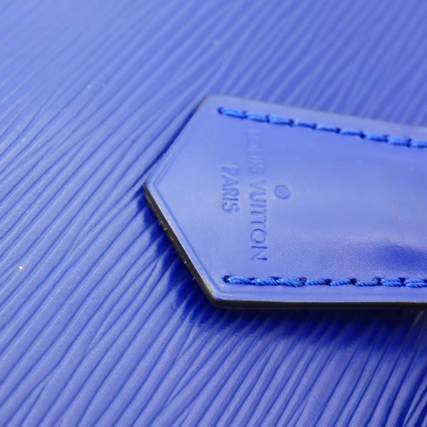 LOUIS VUITTON Cluny MM Epi Leather Top Handle Crossbody Bag Blue