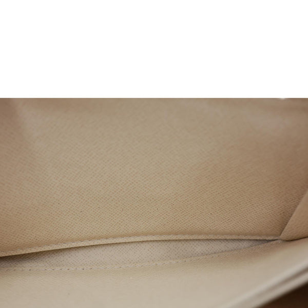 LOUIS VUITTON Damier Azur Zippy Wallet White