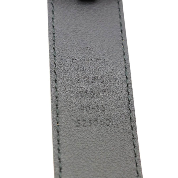 GUCCI GG Buckle Marmont Leather Belt Size 90.36 Black 414516