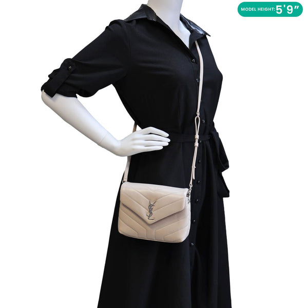 YVES SAINT LAURENT Loulou Small Quilted Leather Crossbody Bag