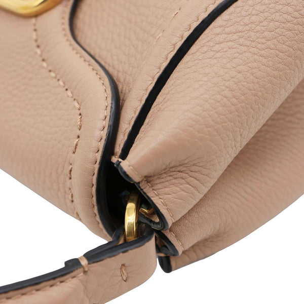 VALENTINO Garavani Alltime Small Calfskin Leather Top Handle Shoulder Bag Pink