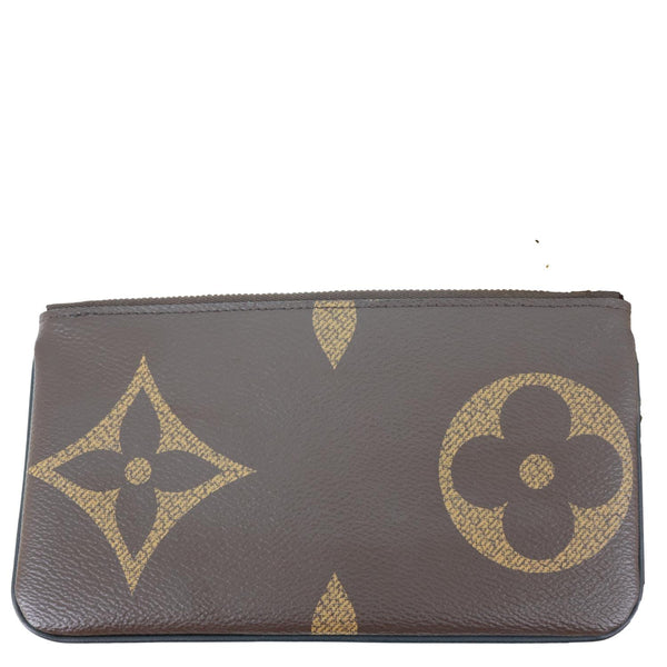 LOUIS VUITTON Monogram Reverse Canvas Trio Pouch Bag Brown