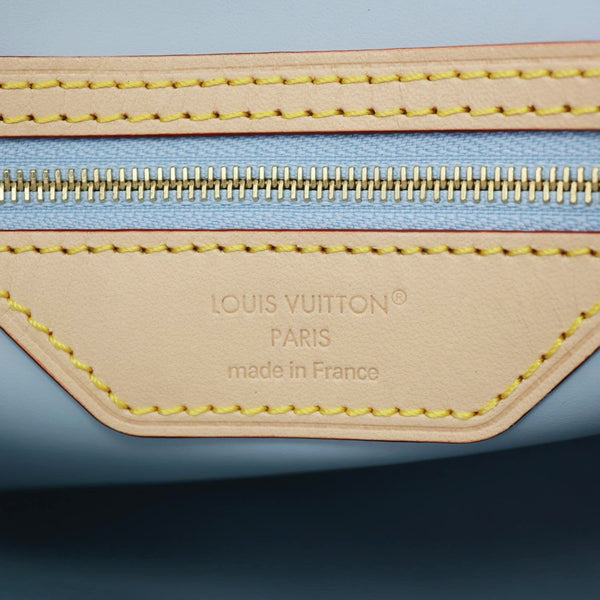 LOUIS VUITTON Speedy Soft 30 Bandouliere Damier Azur Shoulder Bag White