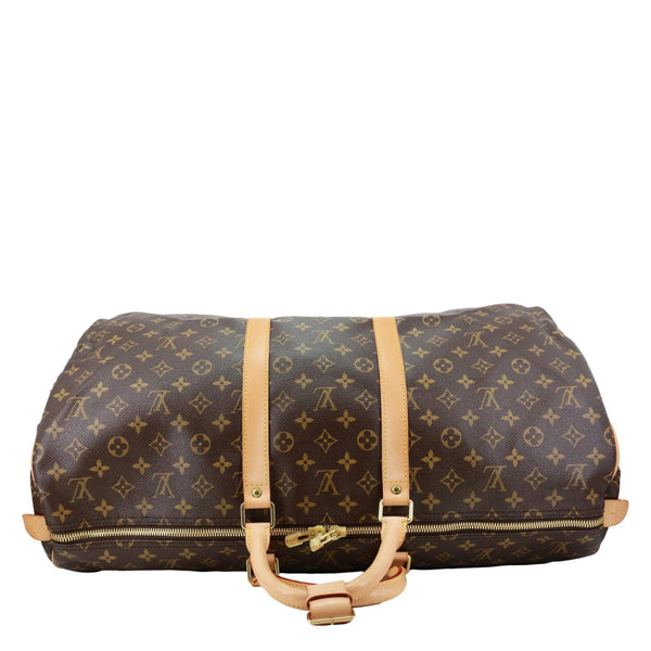 LOUIS VUITTON Keepall 55 Monogram Canvas Travel Bag Brown