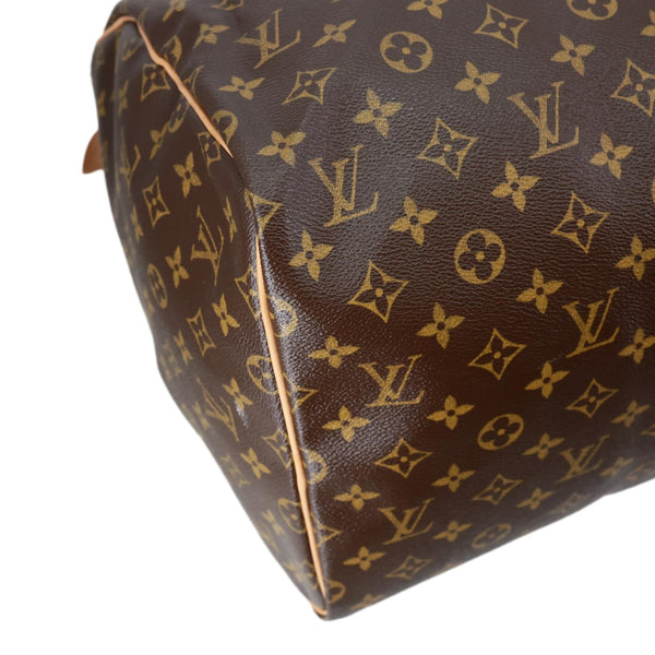 LOUIS VUITTON Keepall 55 Monogram Canvas Travel Bag Brown