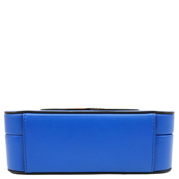 GUCCI Interlocking G Eclipse Leather Crossbody Bag Blue 658230