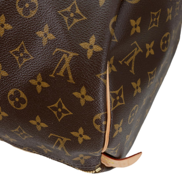 LOUIS VUITTON Keepall 55 Monogram Canvas Travel Bag Brown