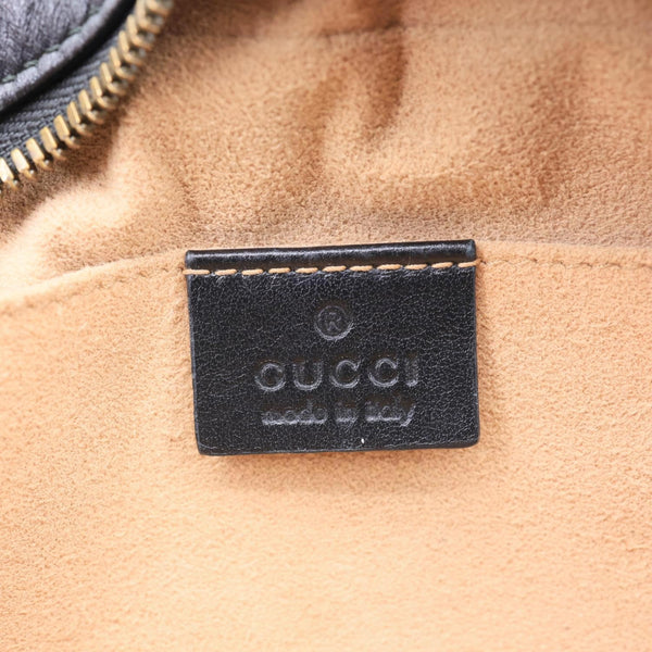GUCCI GG Marmont Small Matelasse Chevron Leather Camera Bag Black 447632