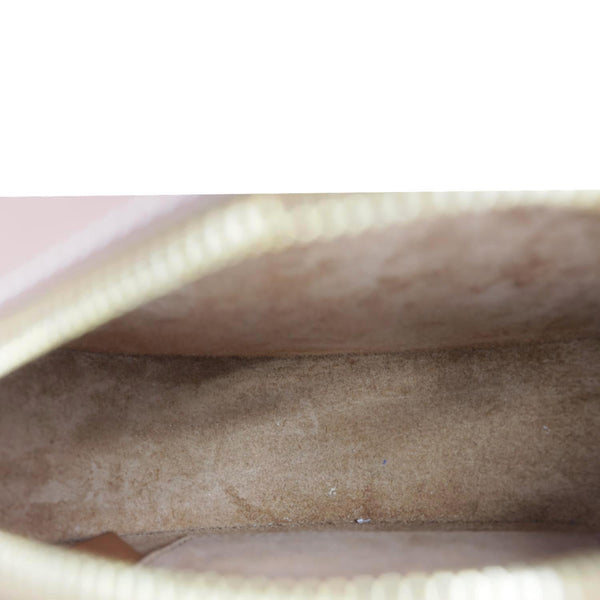 CELINE Triomphe Oval Calfskin Cuir Shoulder Bag Tan