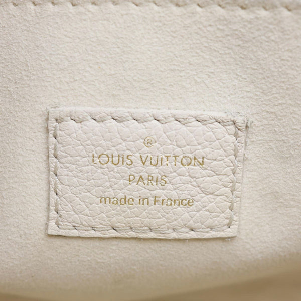 LOUIS VUITTON Lock & Go Grained Calf Leather Shoulder Bag Quartz