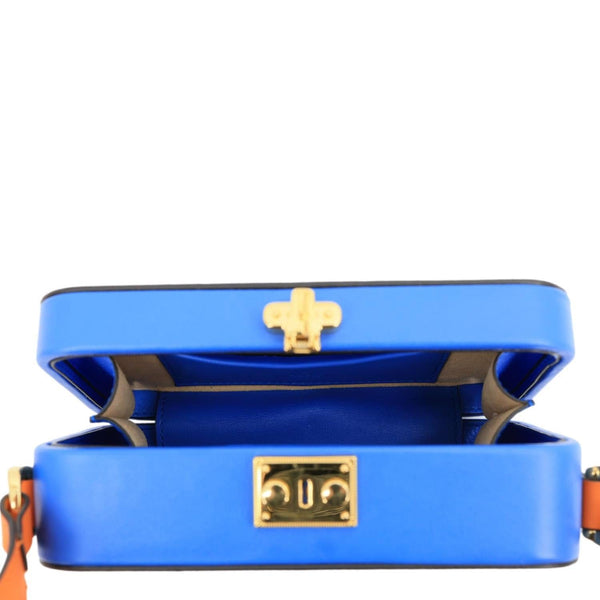 GUCCI Interlocking G Eclipse Leather Crossbody Bag Blue 658230