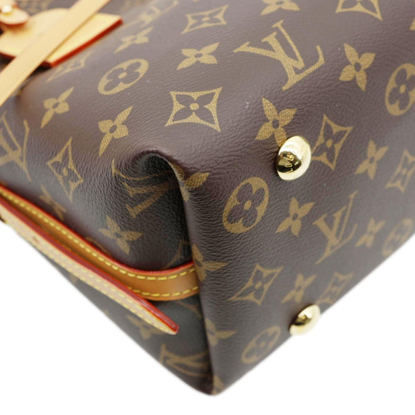 LOUIS VUITTON Carryall PM Monogram Canvas Shoulder Bag Brown