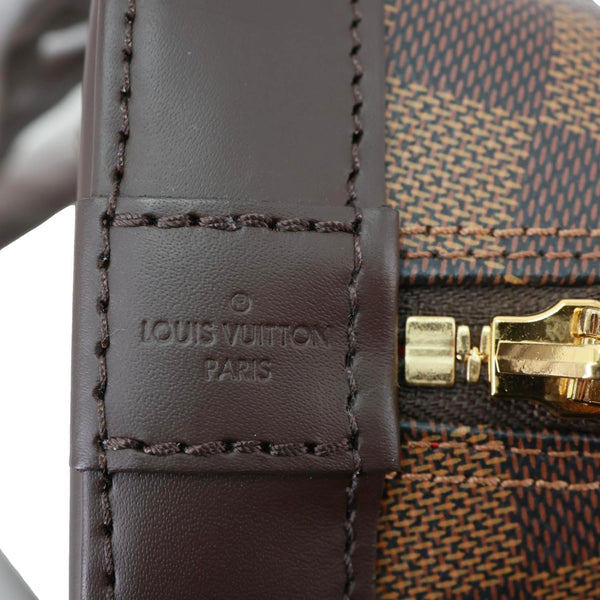 LOUIS VUITTON Alma BB Damier Ebene Crossbody Bag Brown
