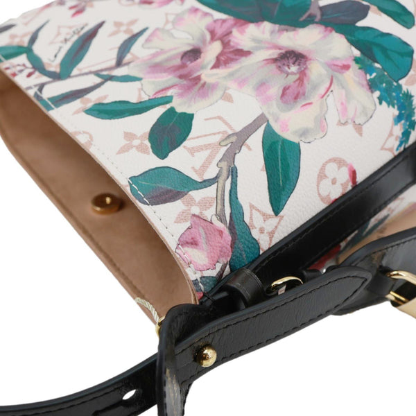 LOUIS VUITTON All In BB Eden Floral Monogram Dune Canvas Crossbody Bag Off White