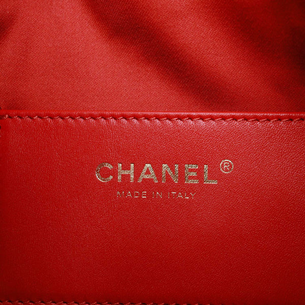 CHANEL 25 Mini Quilted Caviar Leather Hobo Bag Red