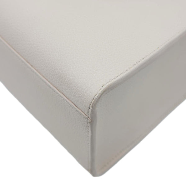 LOUIS VUITTON Lock & Go Grained Calf Leather Shoulder Bag Quartz