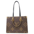 LOUIS VUITTON Onthego MM Giant Monogram Reverse Canvas Tote Bag Brown