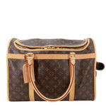 LOUIS VUITTON Sac Chien 40 Monogram Canvas Pet Carrier Shoulder Bag Brown