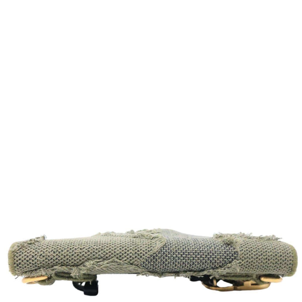CHRISTIAN DIOR Saddle Embroidered Camouflage Canvas Belt Bag Green