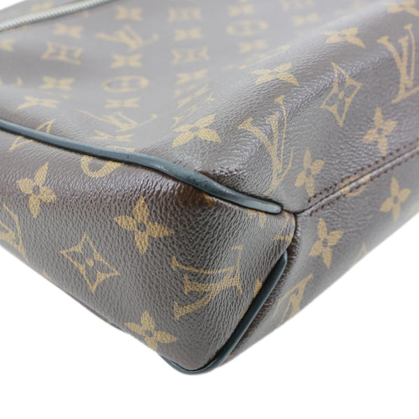 LOUIS VUITTON Abbesses Monogram Canvas Messenger Bag Brown