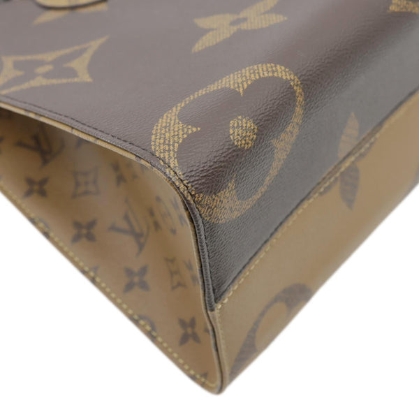 LOUIS VUITTON Onthego MM Giant Monogram Reverse Canvas Tote Bag Brown