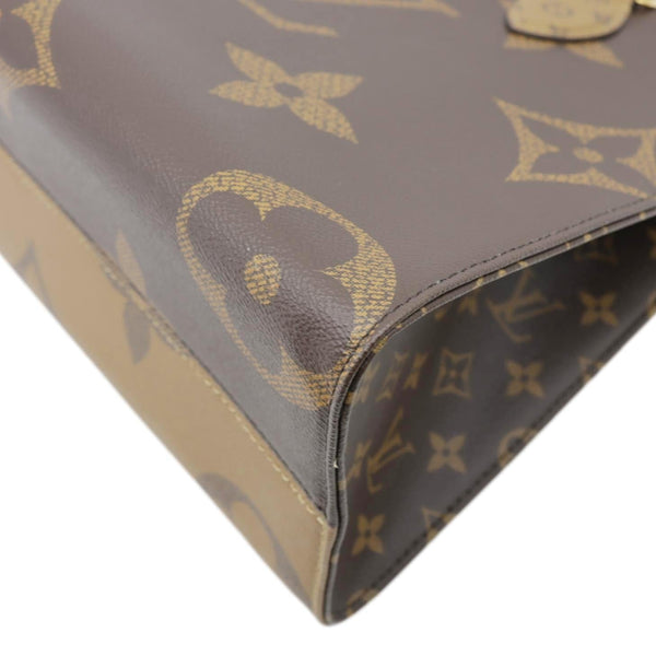 LOUIS VUITTON Onthego MM Giant Monogram Reverse Canvas Tote Bag Brown