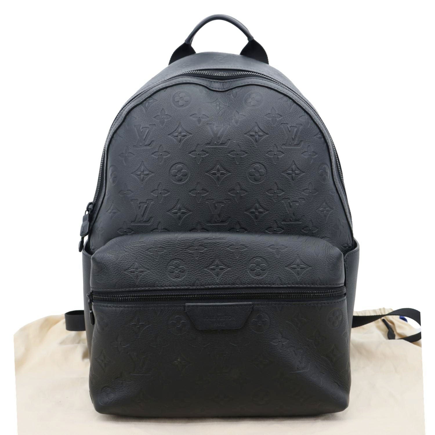 LOUIS VUITTON Discovery PM Calfskin Monogram Shadow Backpack Bag Black LOUIS VUITTON Discovery PM Calfskin Monogram Shadow Backpack Bag Black