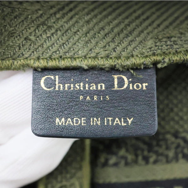 CHRISTIAN DIOR Saddle Embroidered Camouflage Canvas Belt Bag Green