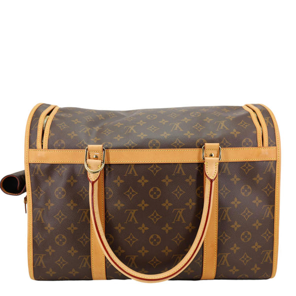 LOUIS VUITTON Sac Chien 40 Monogram Canvas Pet Carrier Shoulder Bag Brown