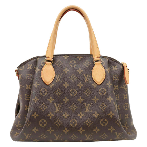 LOUIS VUITTON Rivoli MM NM Monogram Canvas Satchel Bag Brown