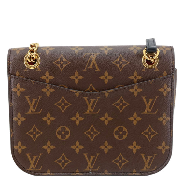 LOUIS VUITTON Passy Monogram Canvas Shoulder Bag Brown