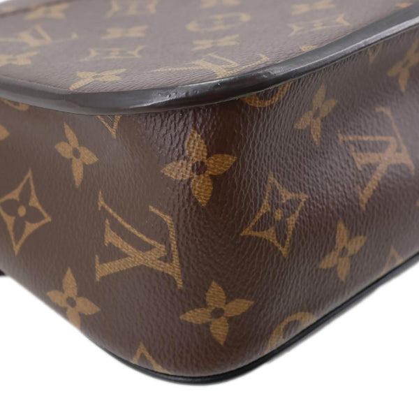 LOUIS VUITTON Passy Monogram Canvas Shoulder Bag Brown
