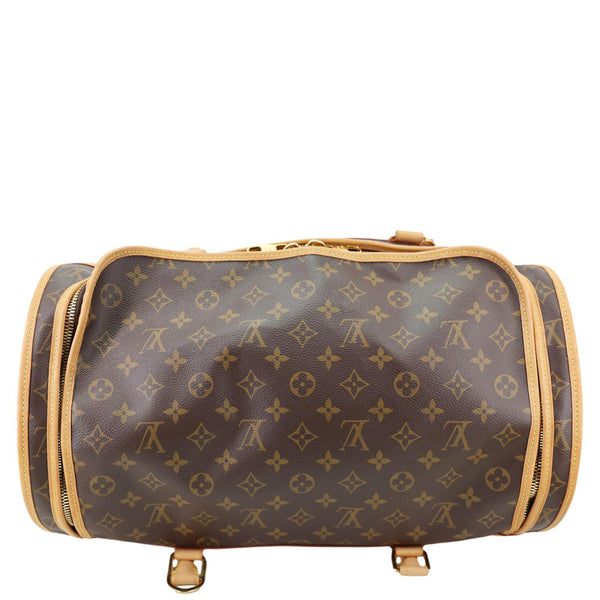 LOUIS VUITTON Sac Chien 40 Monogram Canvas Pet Carrier Shoulder Bag Brown